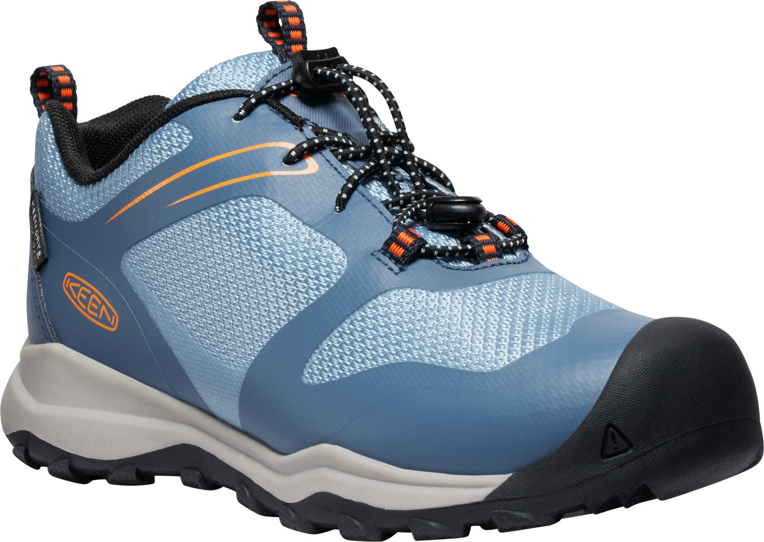 Keen WANDURO LOW WP YOUTH vinobranie indigo/scarlet ibis Veľkosť: 32/33