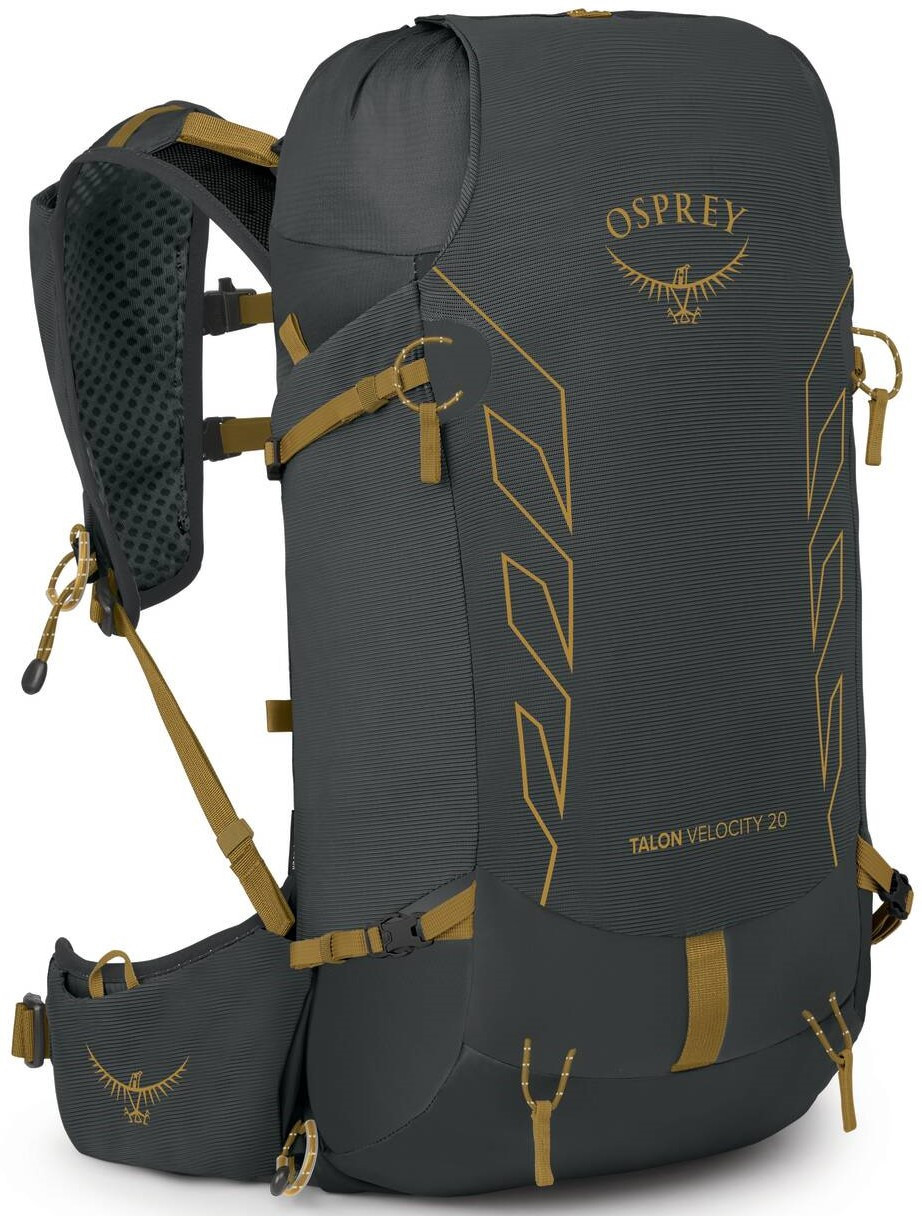 Osprey TALON VELOCITY 20 dark charcoal/tumbleweed yellow Veľkosť: S/M
