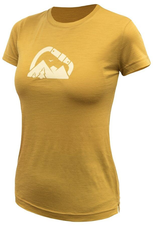 SENSOR MERINO AIR SUMMIT dámske tričko kr.rukáv mustard Veľkosť: S