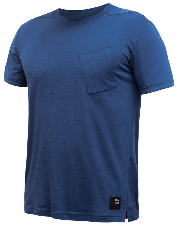 SENSOR MERINO AIR traveller pánske tričko kr.rukáv tm.modrá Veľkosť: S