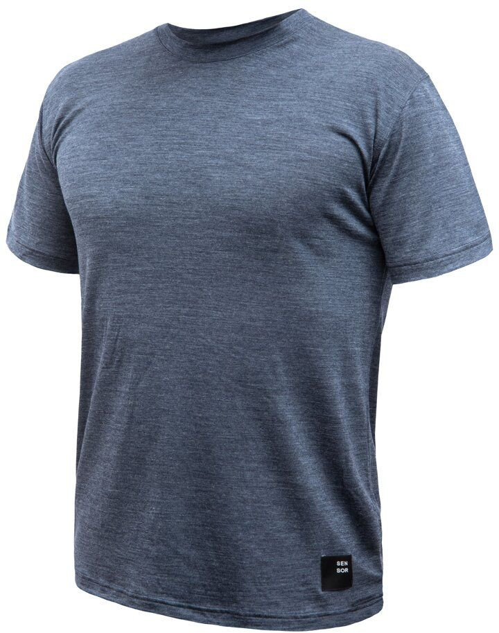 SENSOR MERINO LITE pánske tričko kr.rukáv mottled blue Veľkosť: S