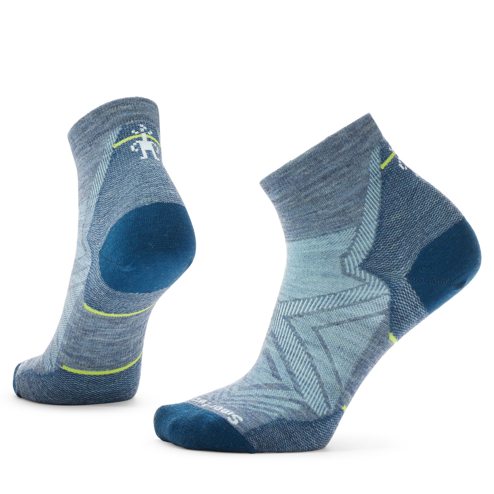 Smartwool W RUN ZERO CUSHION ANKLE pewter blue Veľkosť: L