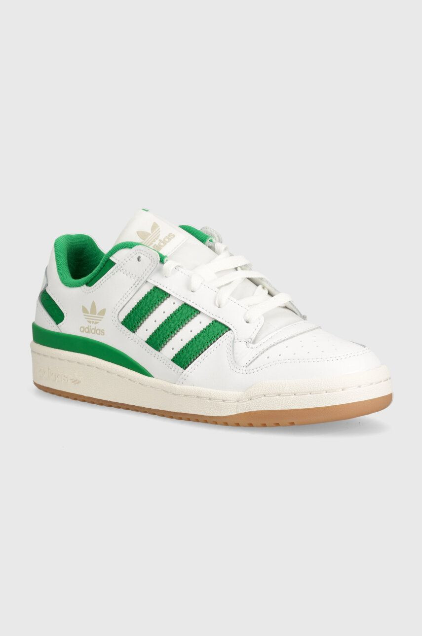 Kožené tenisky adidas Originals Forum Low biela farba, IH7820