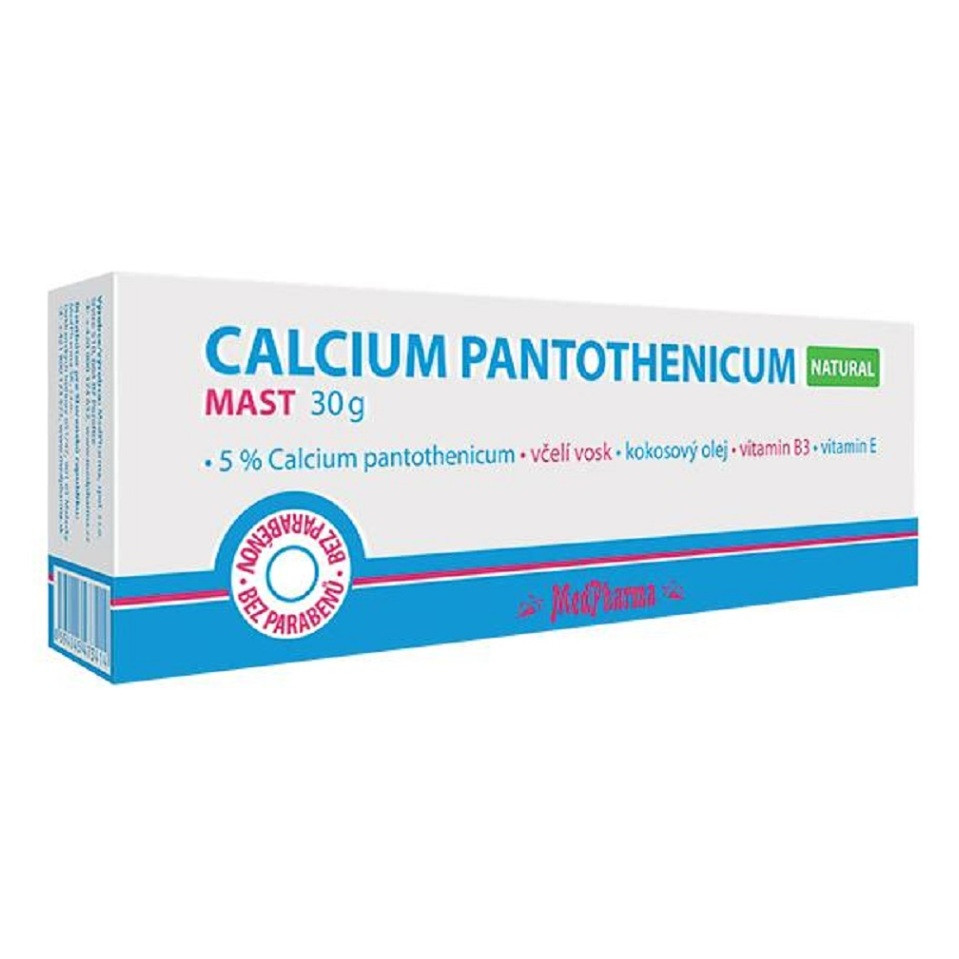 MEDPHARMA Calcium pantothenicum Natural masť 30 g, poškodený obal