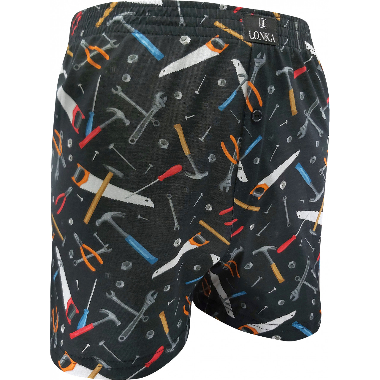 Trenírky pánske Lonka Karlos IMAGE Náradie - čierne-farebné, M