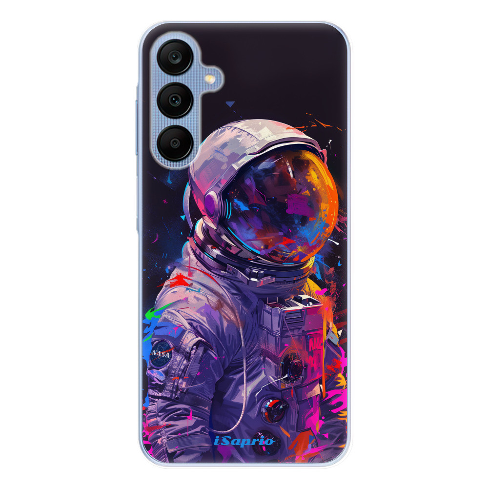 Odolné silikónové puzdro iSaprio - Neon Astronaut - Samsung Galaxy A25 5G