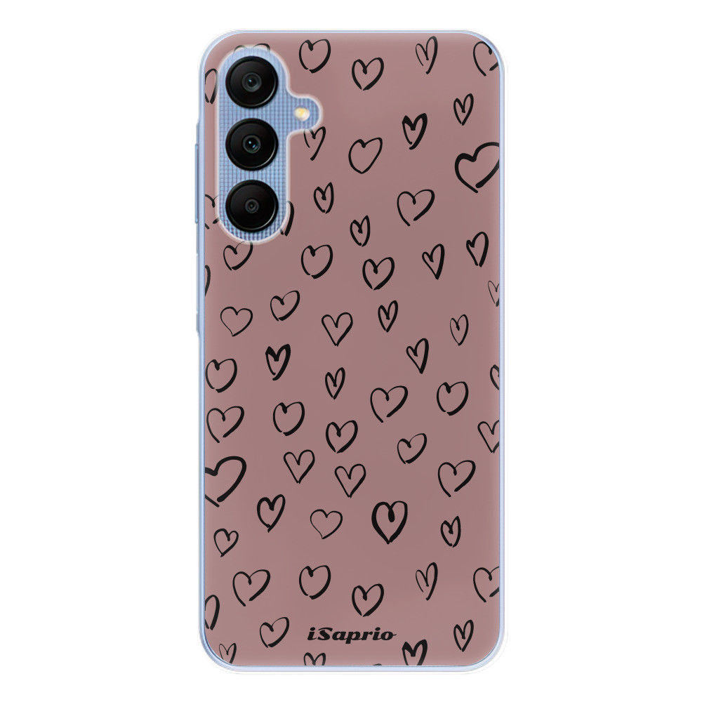 Odolné silikónové puzdro iSaprio - Heart Dark - Samsung Galaxy A25 5G