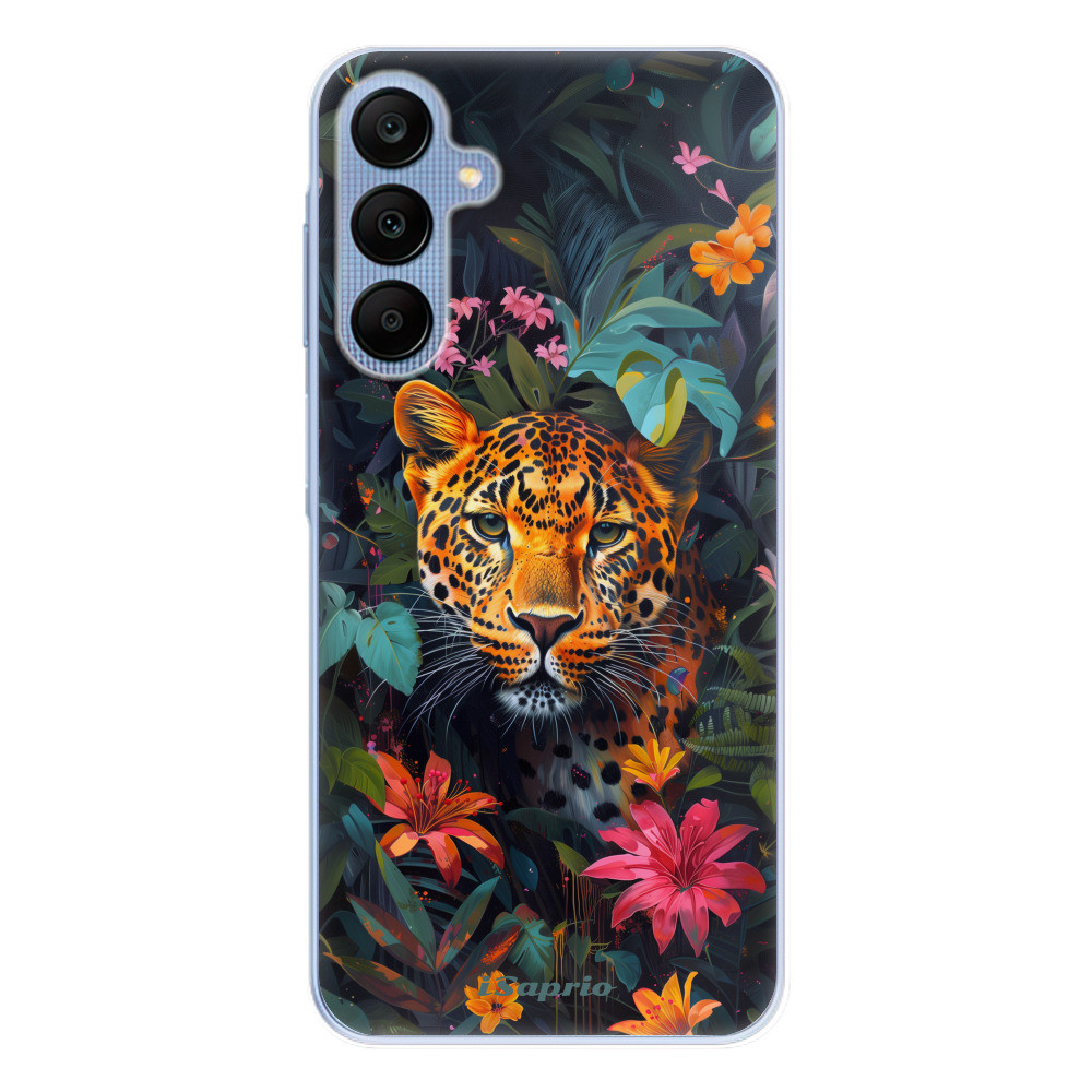 Odolné silikónové puzdro iSaprio - Flower Jaguar - Samsung Galaxy A25 5G
