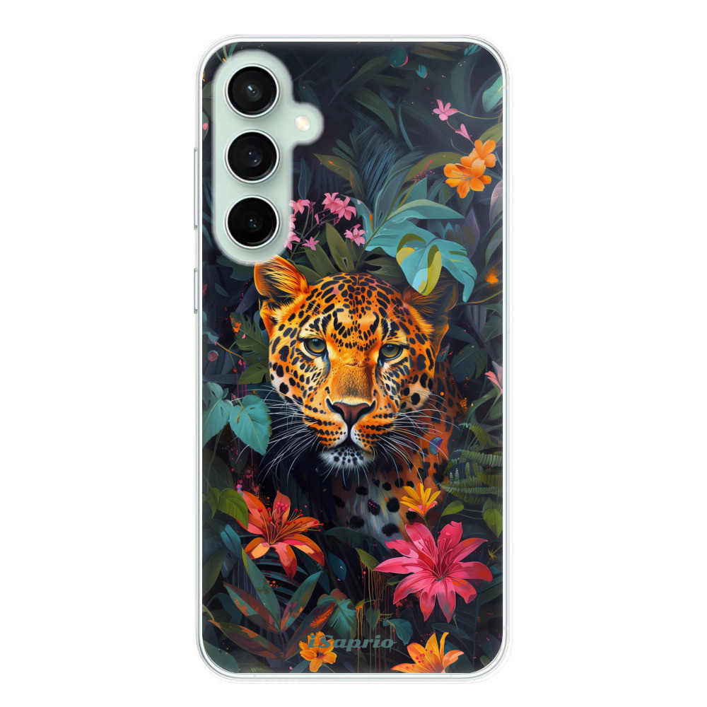 Odolné silikónové puzdro iSaprio - Flower Jaguar - Samsung Galaxy S23 FE