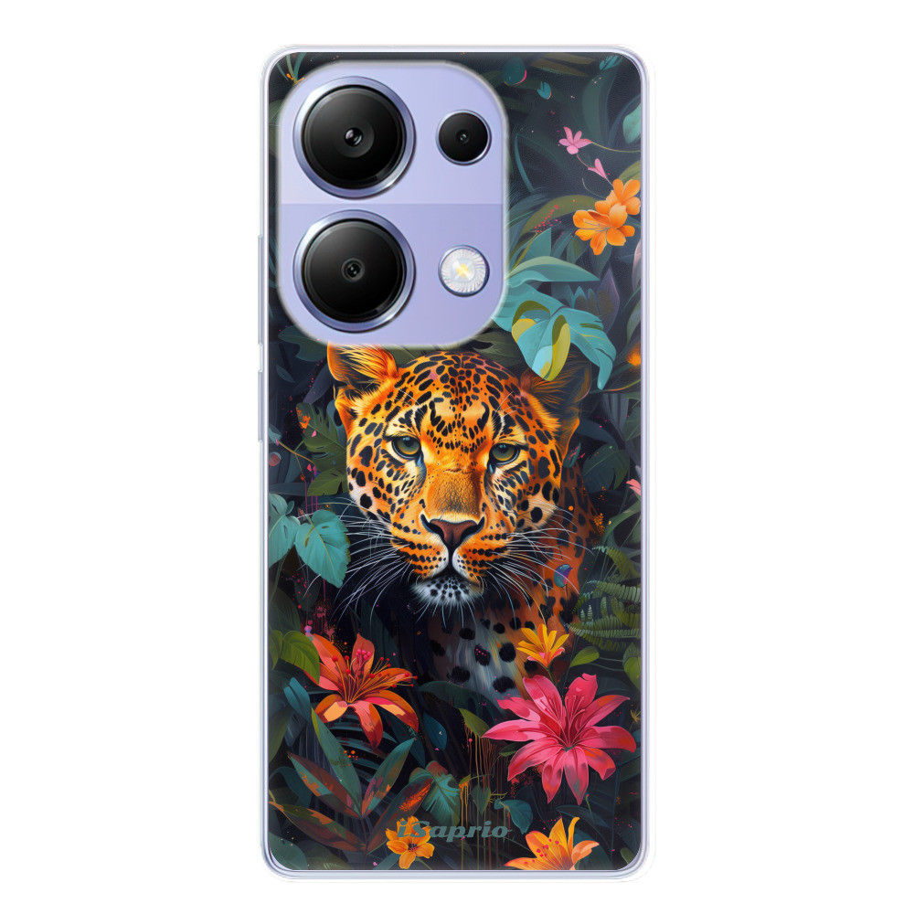 Odolné silikónové puzdro iSaprio - Flower Jaguar - Xiaomi Redmi Note 13 Pro