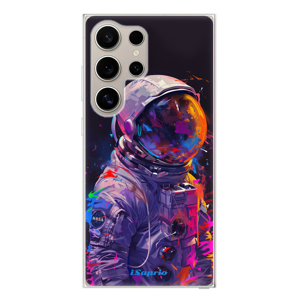Odolné silikónové puzdro iSaprio - Neon Astronaut - Samsung Galaxy S24 Ultra