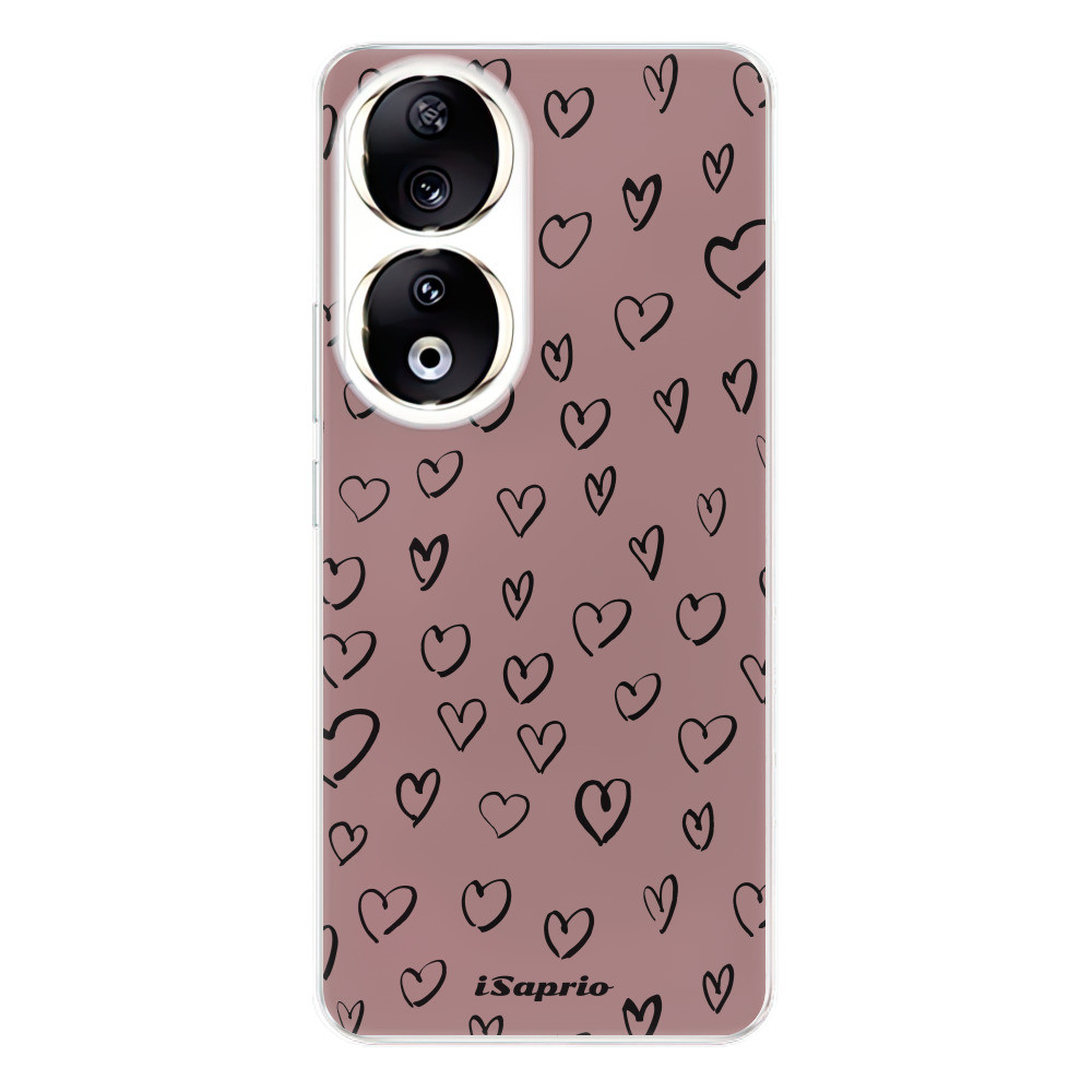 Odolné silikónové puzdro iSaprio - Heart Dark - Honor 90 5G