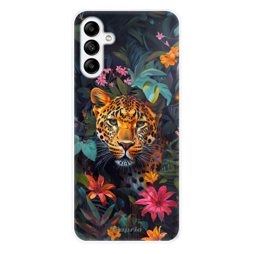 Odolné silikónové puzdro iSaprio - Flower Jaguar - Samsung Galaxy A04s