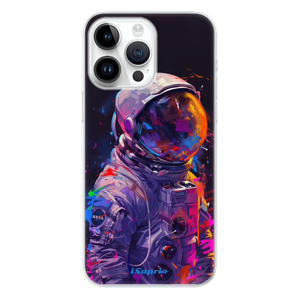 Odolné silikónové puzdro iSaprio - Neon Astronaut - iPhone 15 Pro Max
