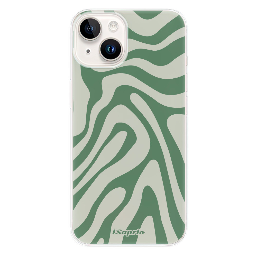 Odolné silikónové puzdro iSaprio - Zebra Green - iPhone 15