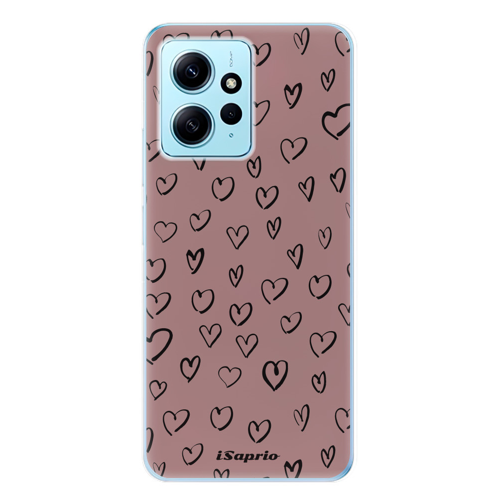 Odolné silikónové puzdro iSaprio - Heart Dark - Xiaomi Redmi Note 12 5G