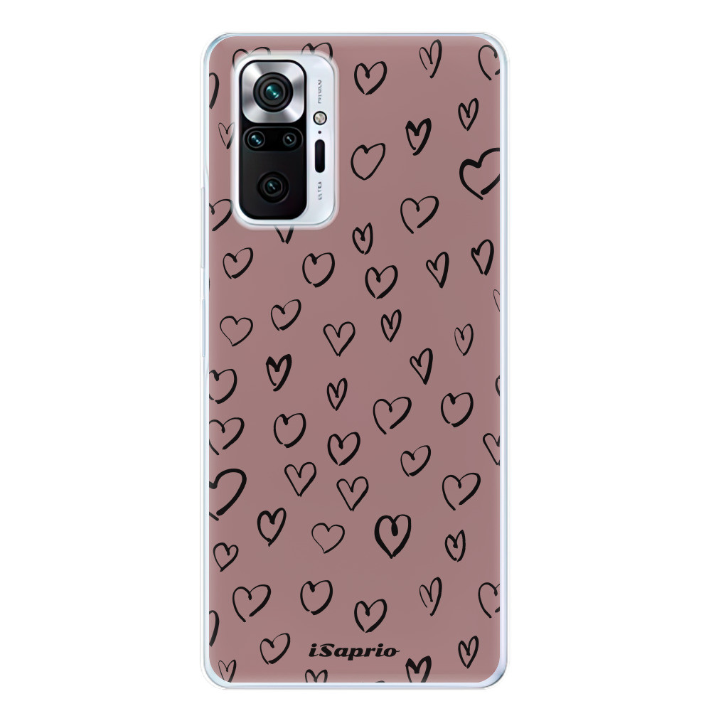 Odolné silikónové puzdro iSaprio - Heart Dark - Xiaomi Redmi Note 10 Pro