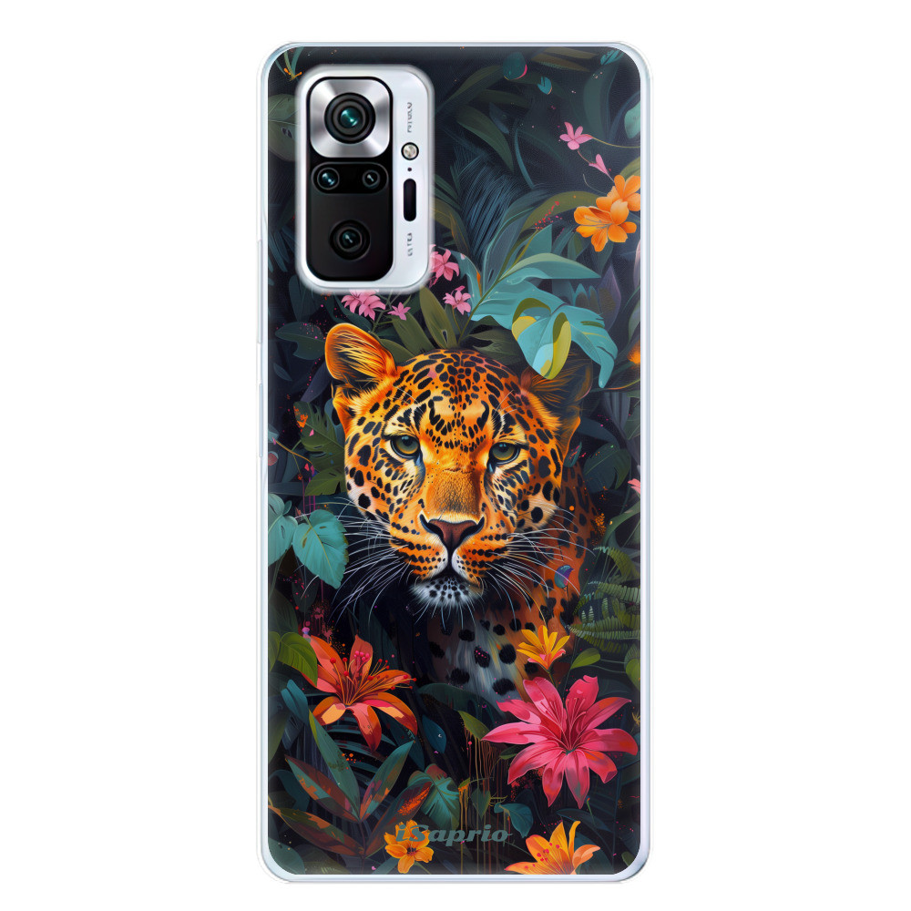Odolné silikónové puzdro iSaprio - Flower Jaguar - Xiaomi Redmi Note 10 Pro