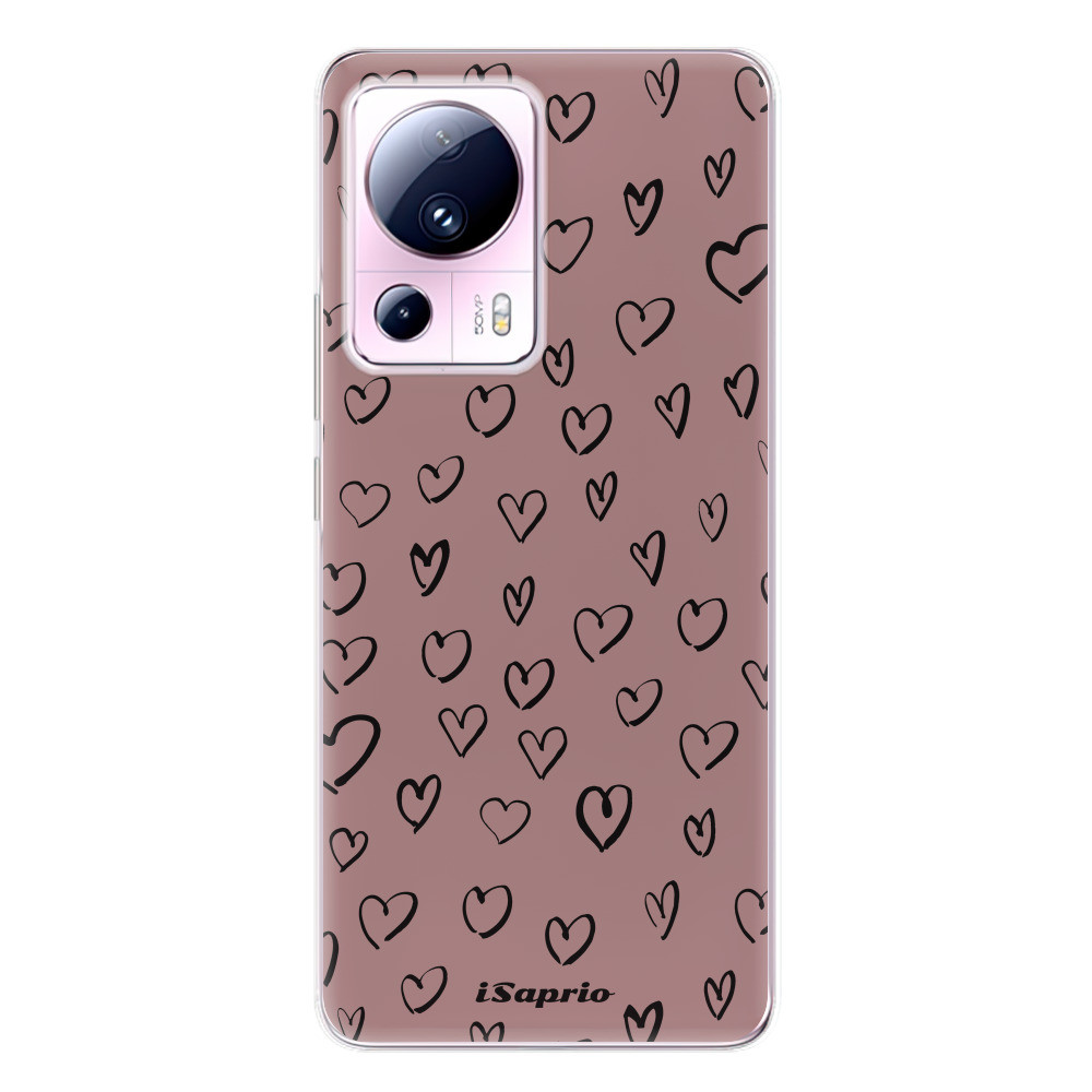 Odolné silikónové puzdro iSaprio - Heart Dark - Xiaomi 13 Lite