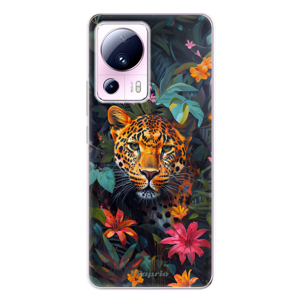 Odolné silikónové puzdro iSaprio - Flower Jaguar - Xiaomi 13 Lite