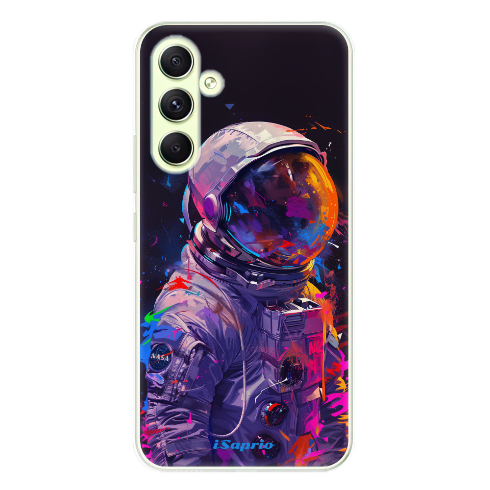 Odolné silikónové puzdro iSaprio - Neon Astronaut - Samsung Galaxy A54 5G