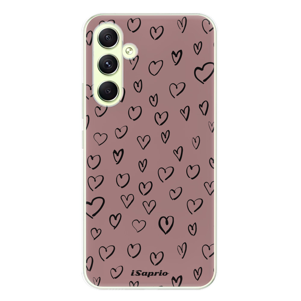Odolné silikónové puzdro iSaprio - Heart Dark - Samsung Galaxy A54 5G