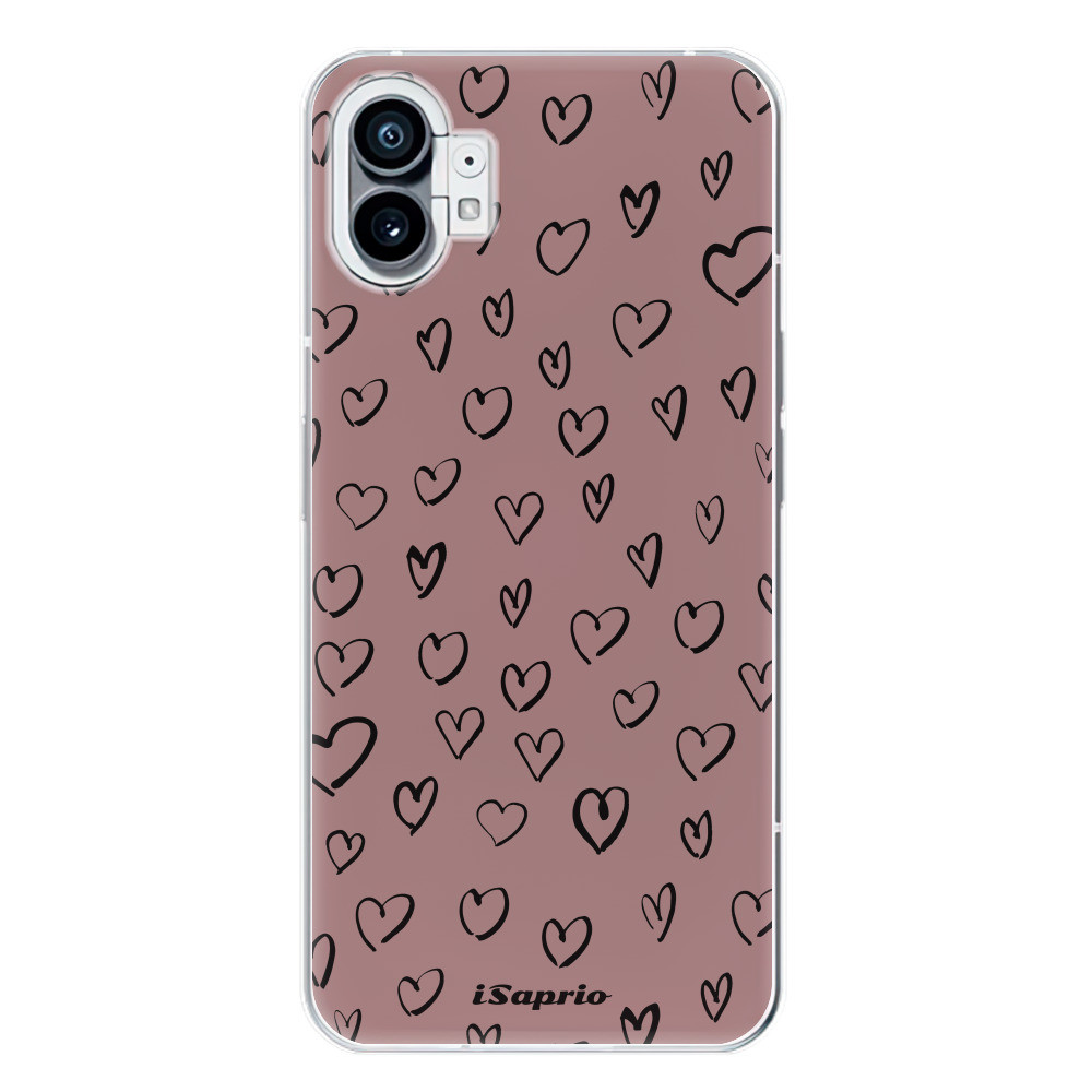 Odolné silikónové puzdro iSaprio - Heart Dark - Nothing Phone (1)