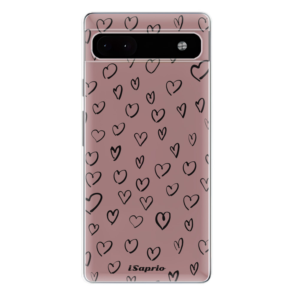 Odolné silikónové puzdro iSaprio - Heart Dark - Google Pixel 6a 5G