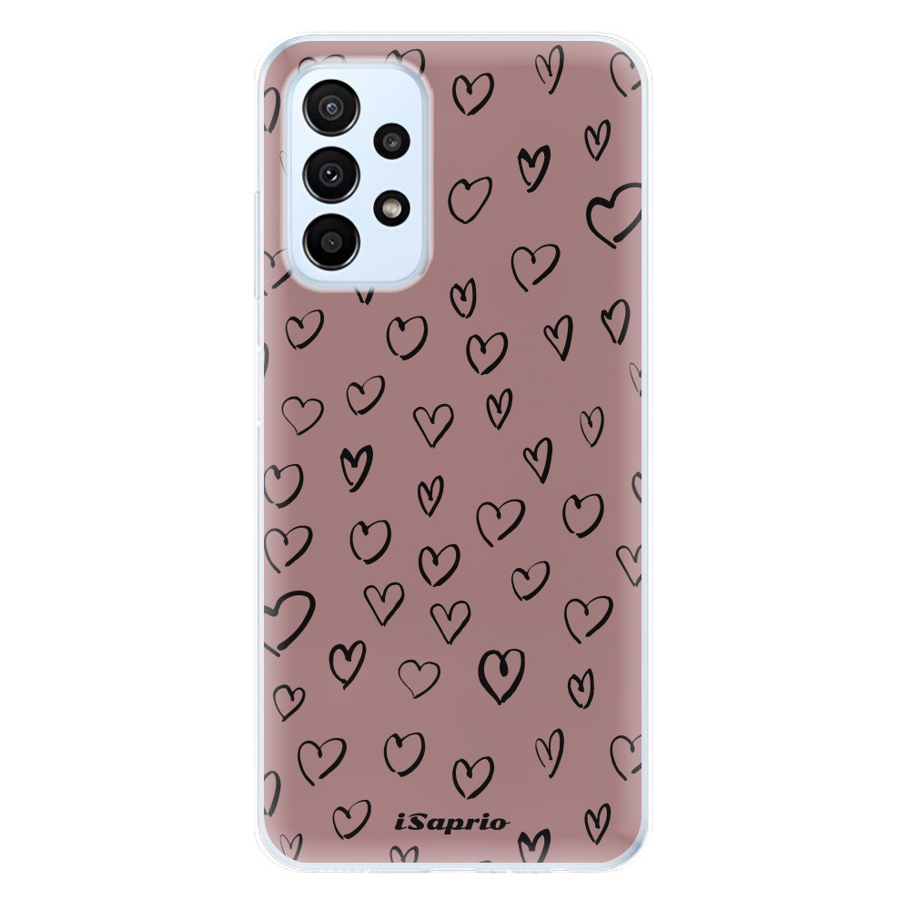 Odolné silikónové puzdro iSaprio - Heart Dark - Samsung Galaxy A23 / A23 5G