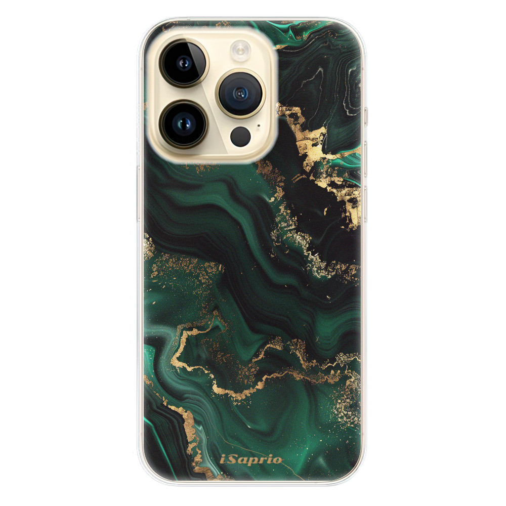 Odolné silikónové puzdro iSaprio - Emerald - iPhone 14 Pro