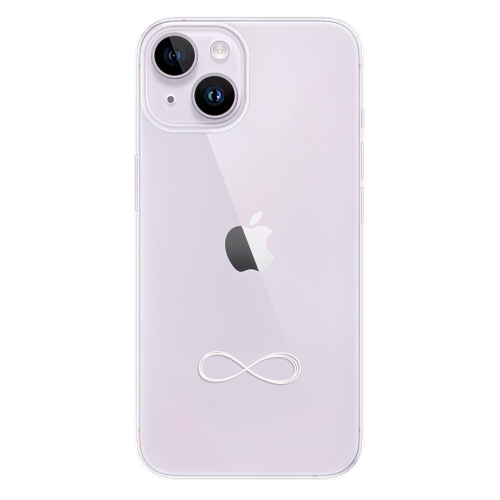 Odolné silikónové puzdro iSaprio - čiré - Infinity - iPhone 14