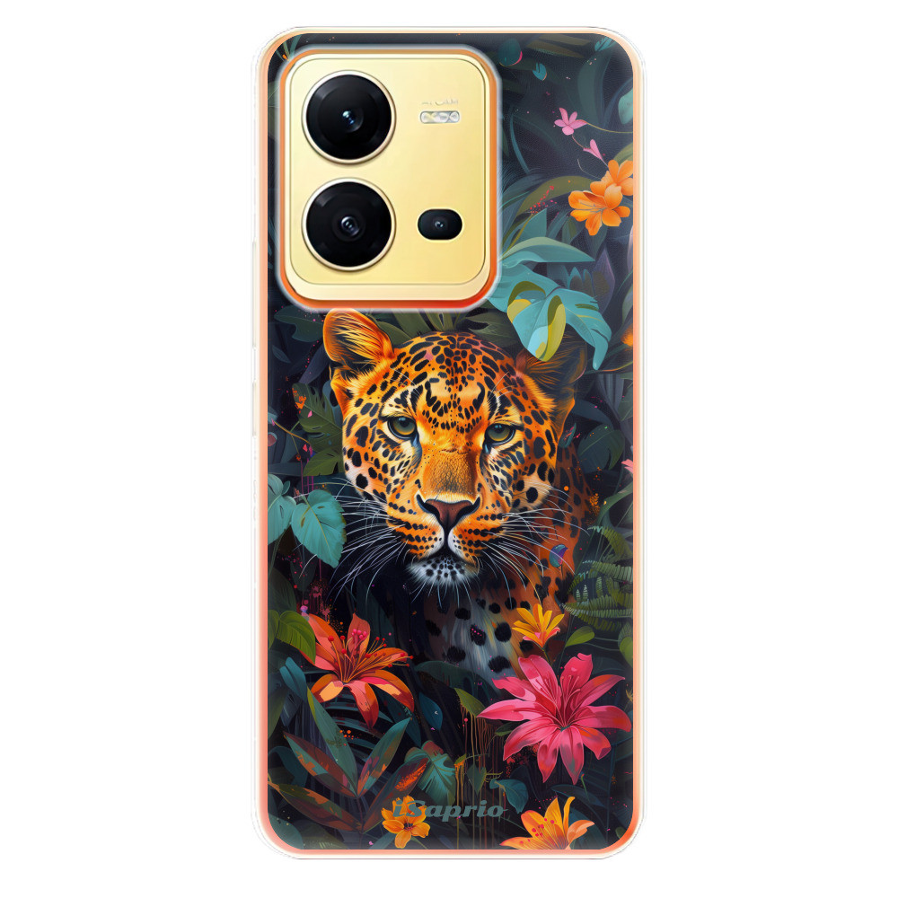 Odolné silikónové puzdro iSaprio - Flower Jaguar - Vivo X80 Lite 5G