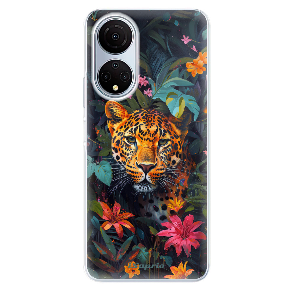 Odolné silikónové puzdro iSaprio - Flower Jaguar - Honor X7