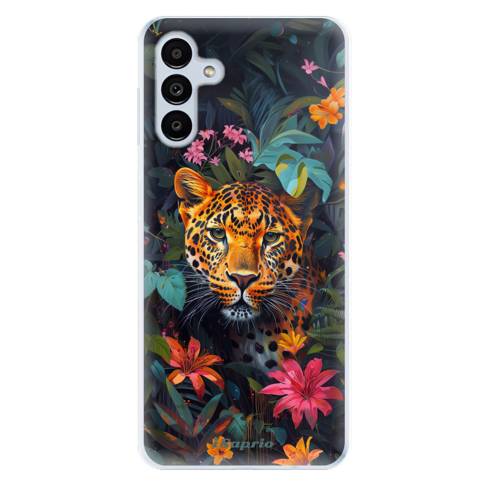 Odolné silikónové puzdro iSaprio - Flower Jaguar - Samsung Galaxy A13 5G