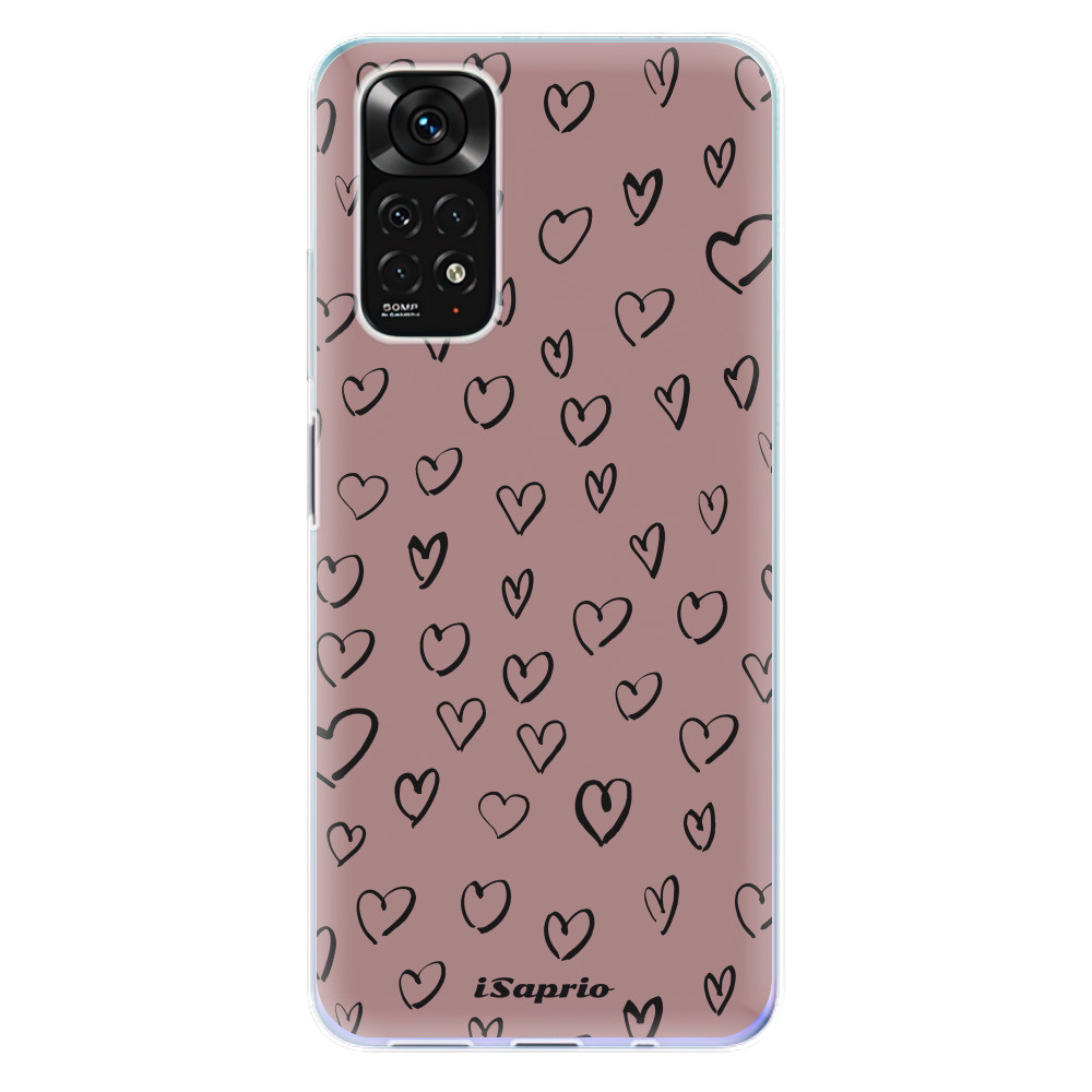 Odolné silikónové puzdro iSaprio - Heart Dark - Xiaomi Redmi Note 11 / Note 11S