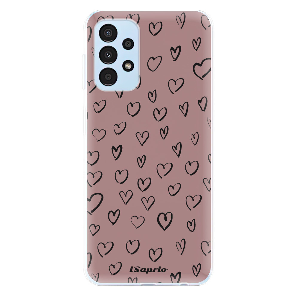 Odolné silikónové puzdro iSaprio - Heart Dark - Samsung Galaxy A13