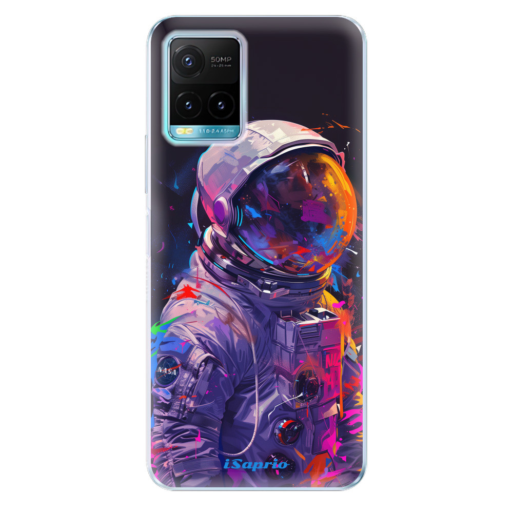 Odolné silikónové puzdro iSaprio - Neon Astronaut - Vivo Y21 / Y21s / Y33s