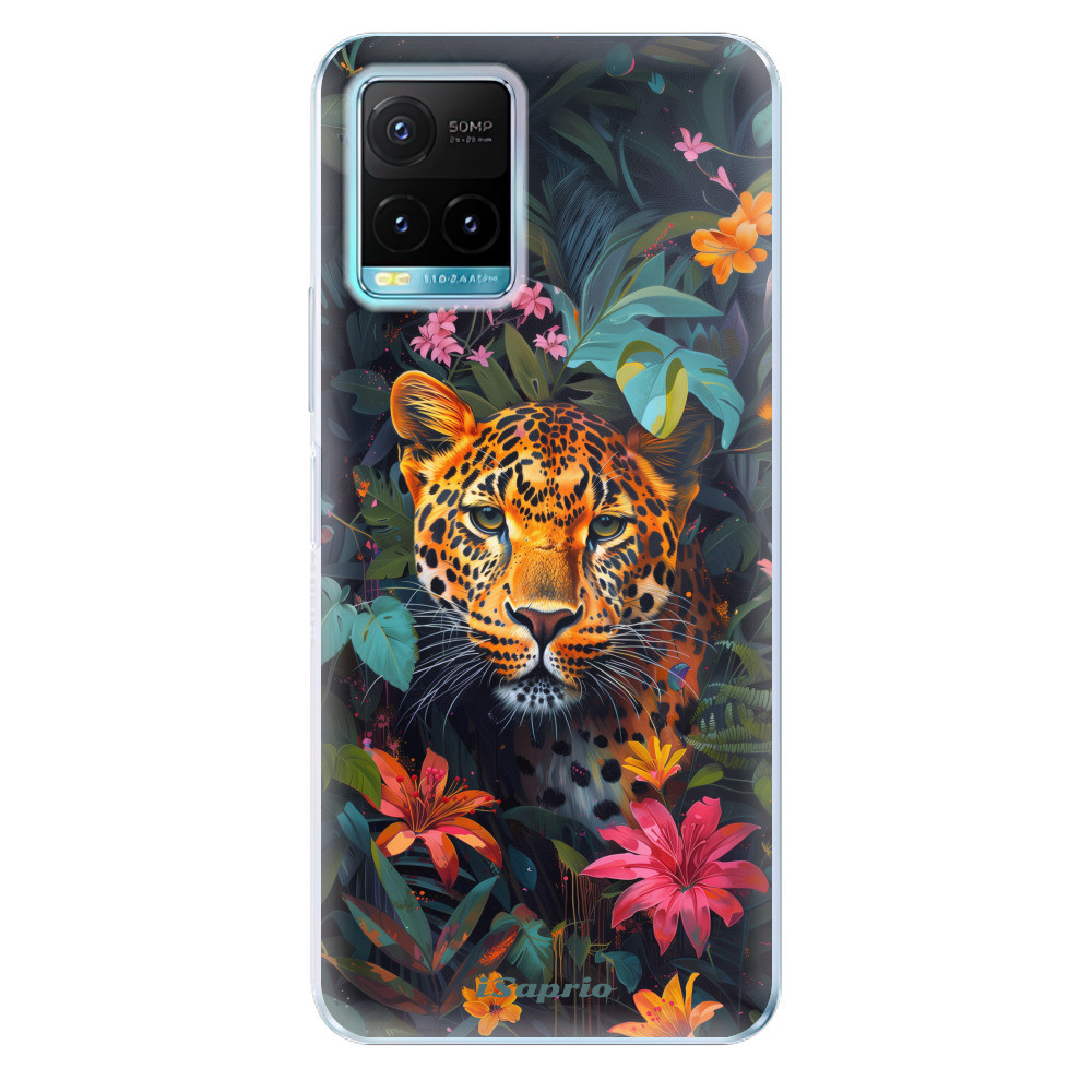 Odolné silikónové puzdro iSaprio - Flower Jaguar - Vivo Y21 / Y21s / Y33s