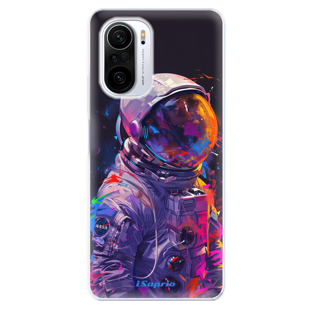 Odolné silikónové puzdro iSaprio - Neon Astronaut - Xiaomi Poco F3
