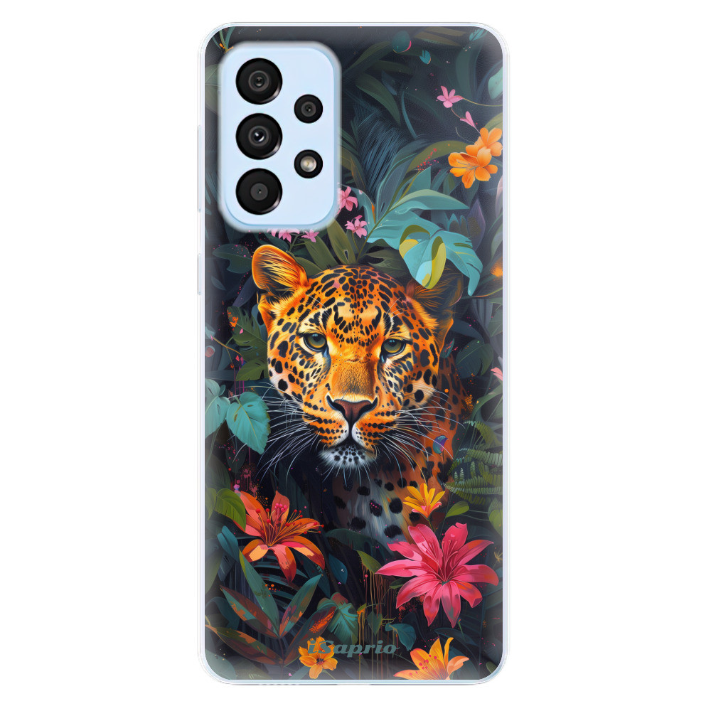Odolné silikónové puzdro iSaprio - Flower Jaguar - Samsung Galaxy A33 5G