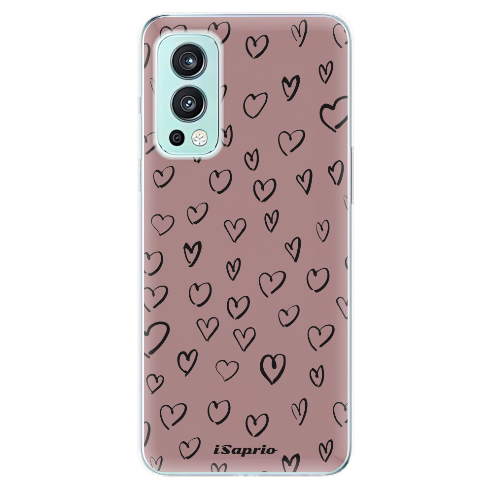Odolné silikónové puzdro iSaprio - Heart Dark - OnePlus Nord 2 5G
