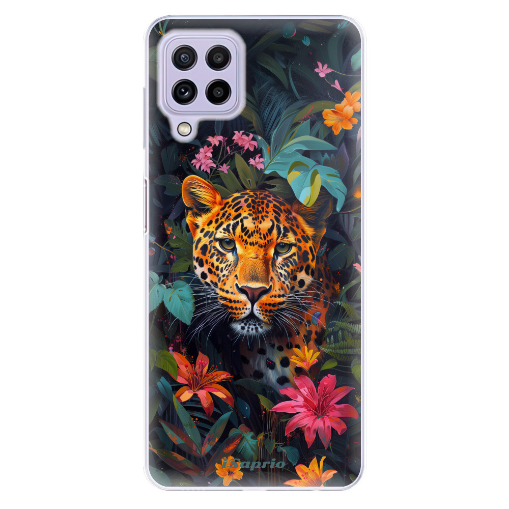Odolné silikónové puzdro iSaprio - Flower Jaguar - Samsung Galaxy A22