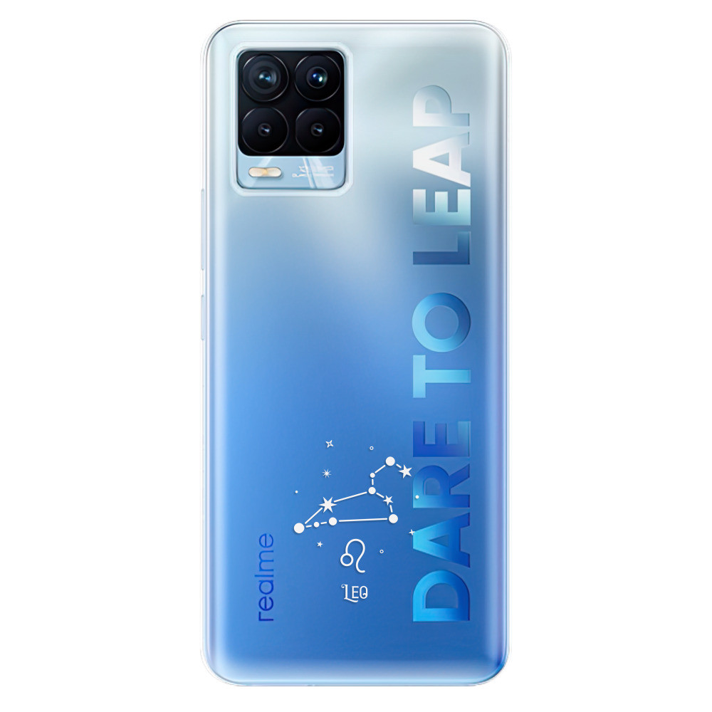 Odolné silikónové puzdro iSaprio - čiré - Lev - Realme 8 / 8 Pro