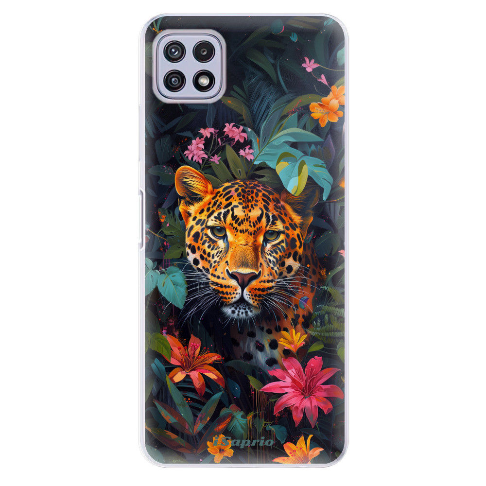 Odolné silikónové puzdro iSaprio - Flower Jaguar - Samsung Galaxy A22 5G