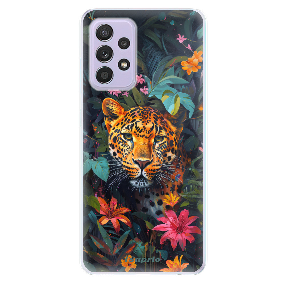 Odolné silikónové puzdro iSaprio - Flower Jaguar - Samsung Galaxy A52/A52 5G