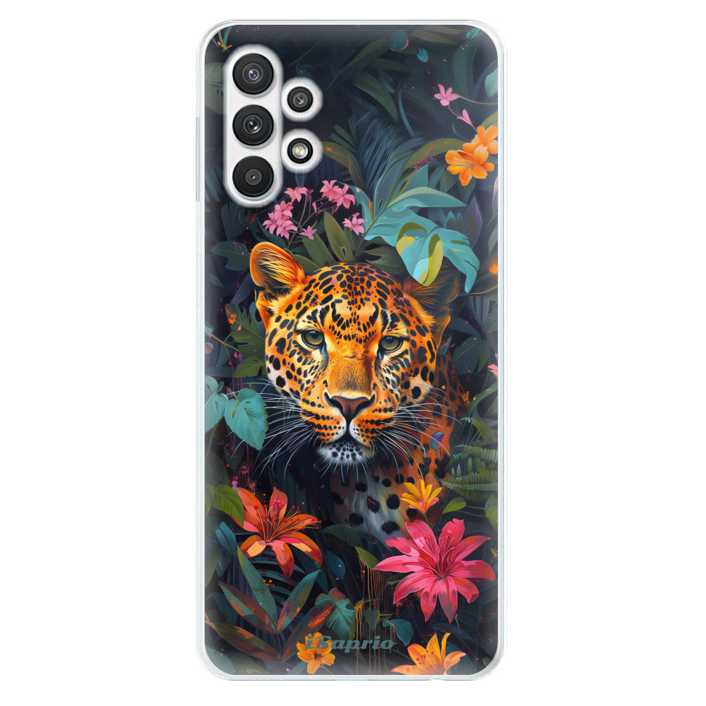 Odolné silikónové puzdro iSaprio - Flower Jaguar - Samsung Galaxy A32 5G