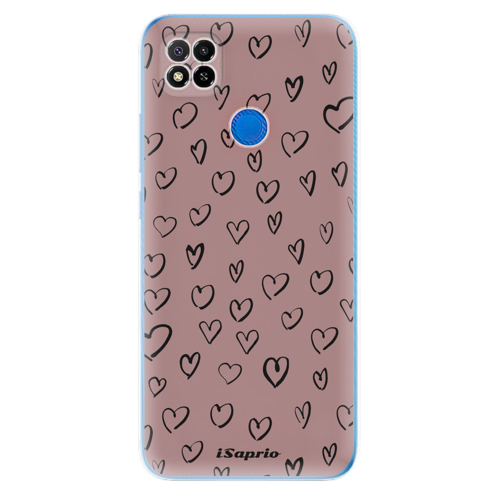 Odolné silikónové puzdro iSaprio - Heart Dark - Xiaomi Redmi 9C