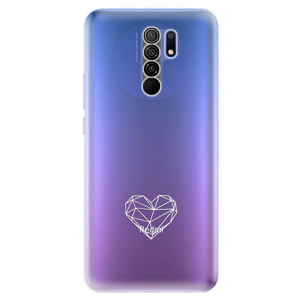 Odolné silikónové puzdro iSaprio - čiré - Digital Love - Xiaomi Redmi 9