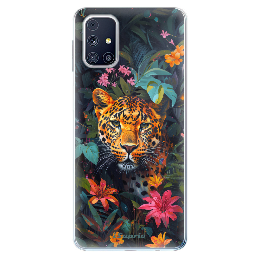 Odolné silikónové puzdro iSaprio - Flower Jaguar - Samsung Galaxy M31s