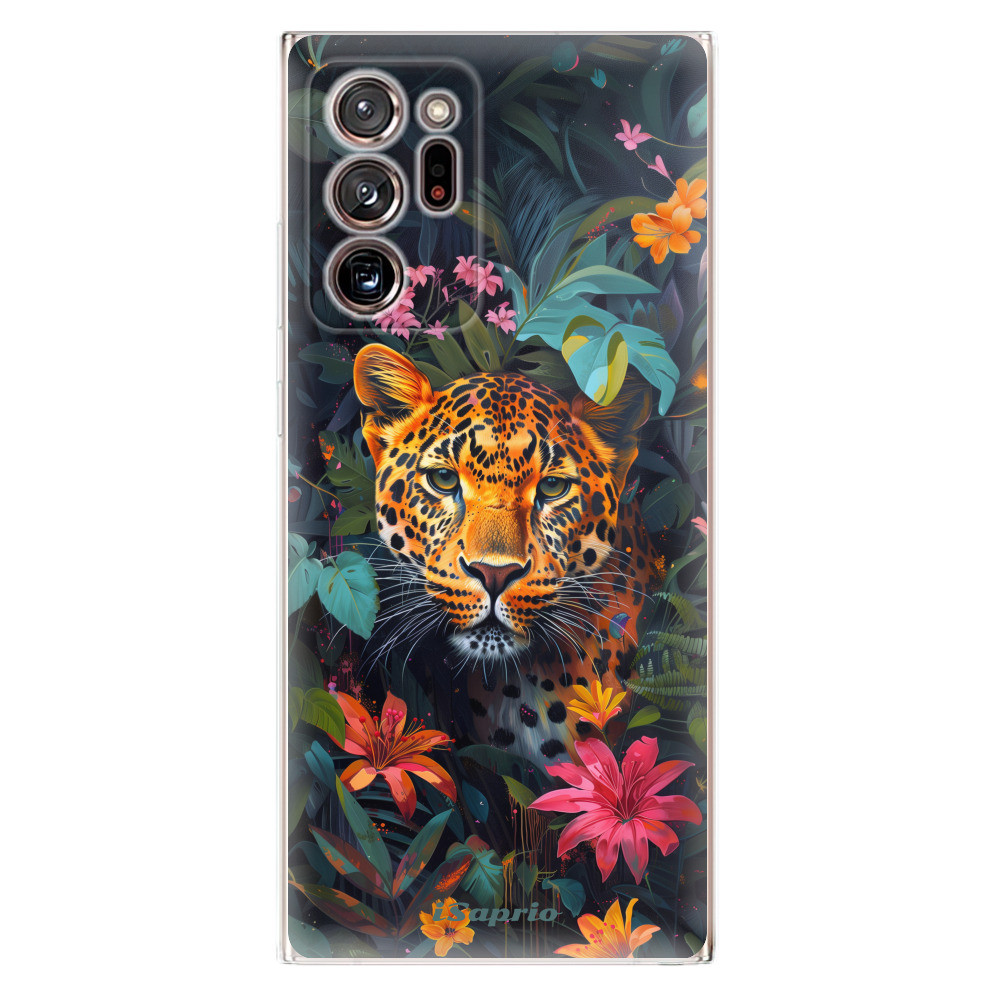 Odolné silikónové puzdro iSaprio - Flower Jaguar - Samsung Galaxy Note 20 Ultra